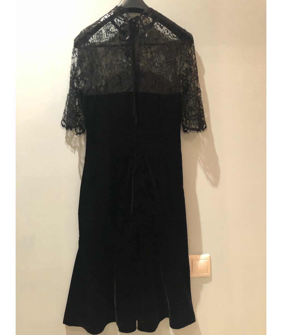 CLIPS Черное бархатное вечернее платье, фото 3