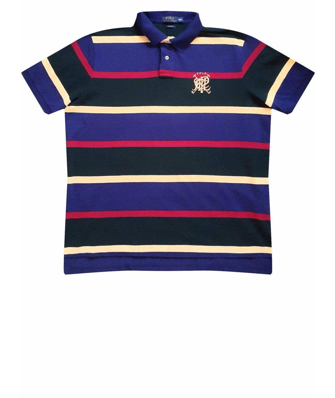 POLO RALPH LAUREN Мульти хлопковое поло с коротким рукавом, фото 1