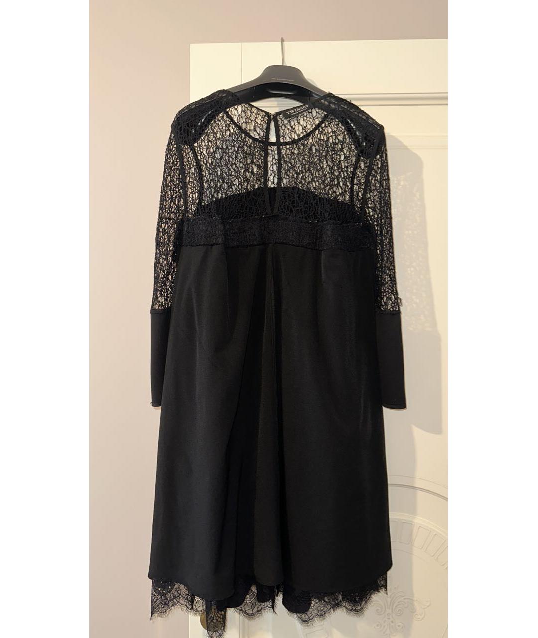 TWIN-SET Черное полиамидовое коктейльное платье, фото 5