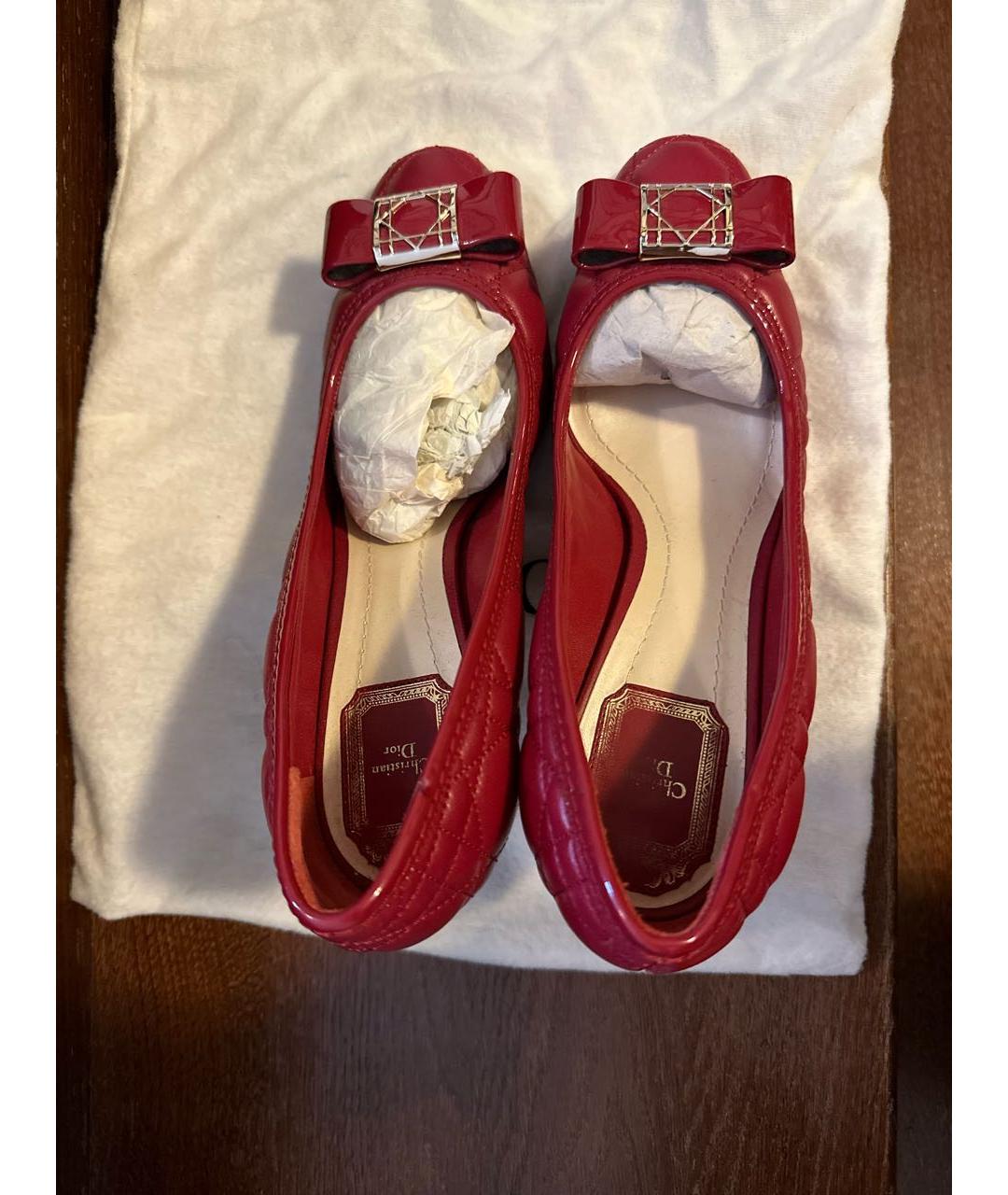 CHRISTIAN DIOR PRE-OWNED Розовые кожаные туфли, фото 3