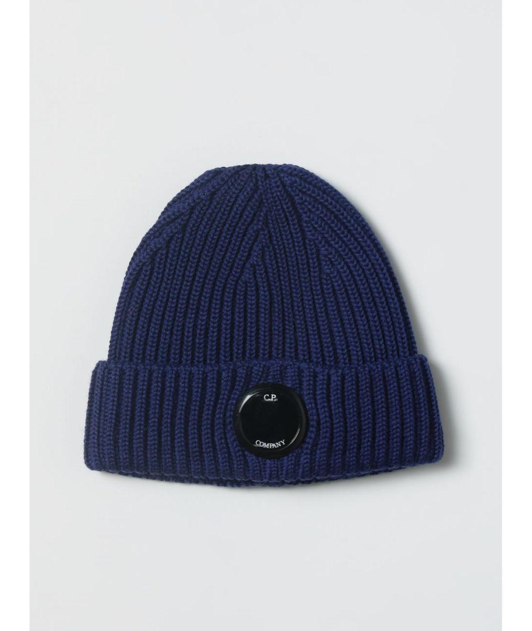 CP COMPANY Темно-синяя шерстяная шапка, фото 4