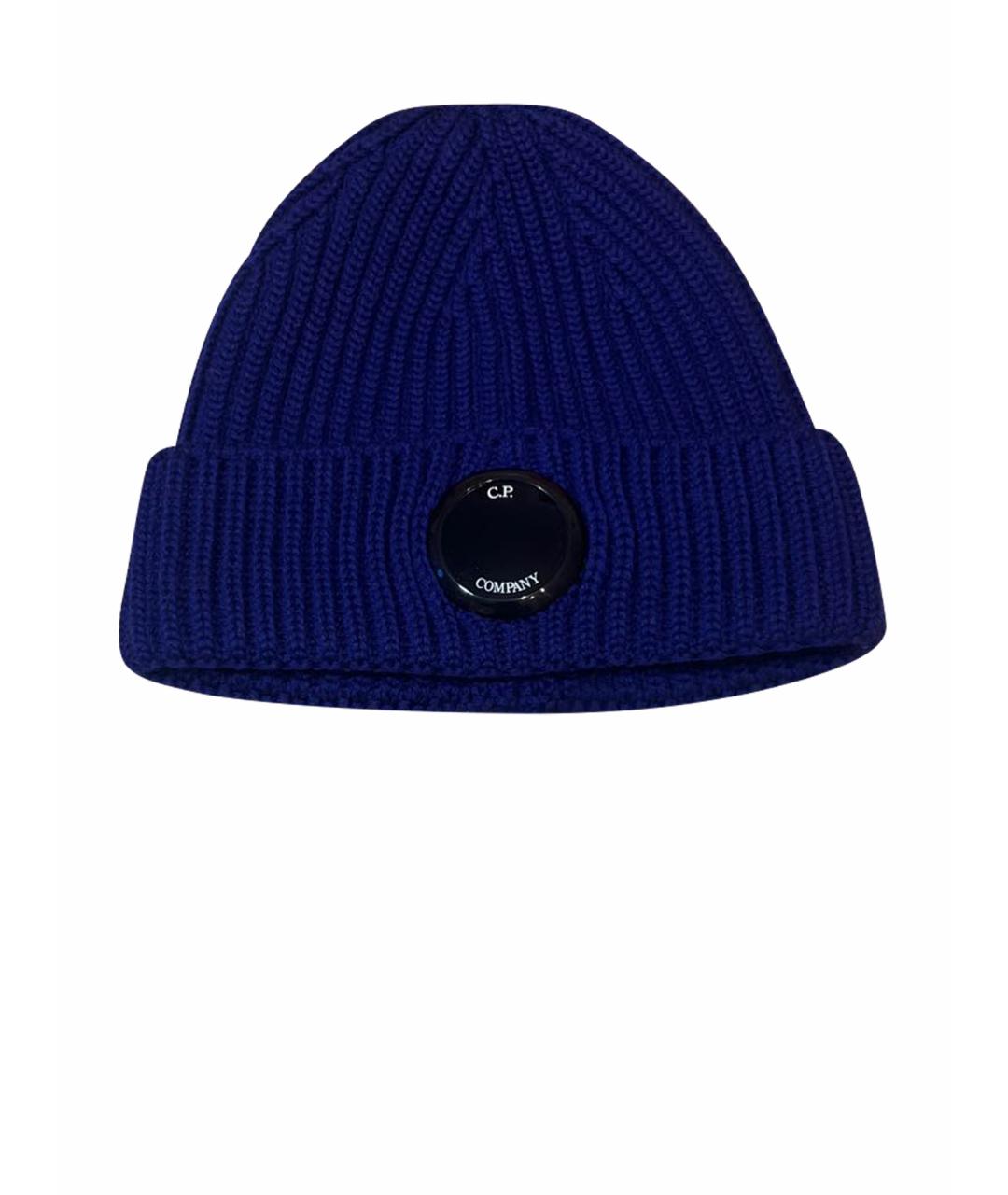 CP COMPANY Темно-синяя шерстяная шапка, фото 1