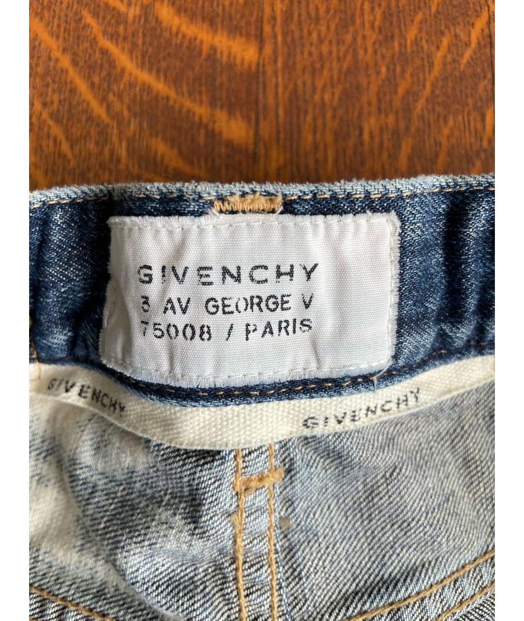 GIVENCHY Синие хлопковые прямые джинсы, фото 6