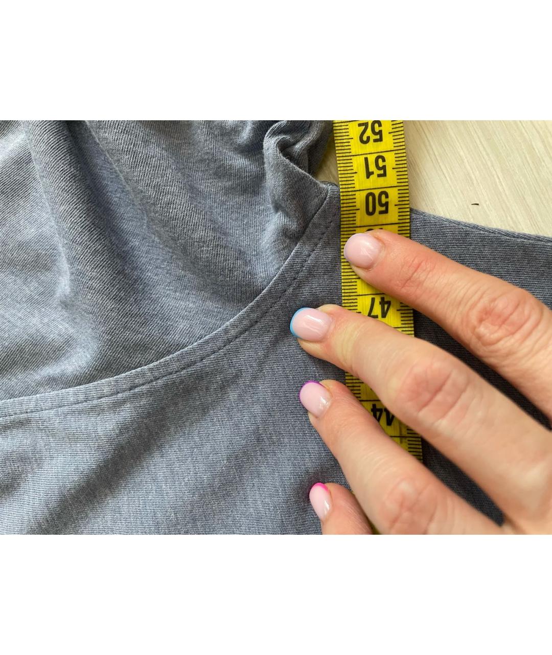 BRUNELLO CUCINELLI Голубое поло с коротким рукавом, фото 5