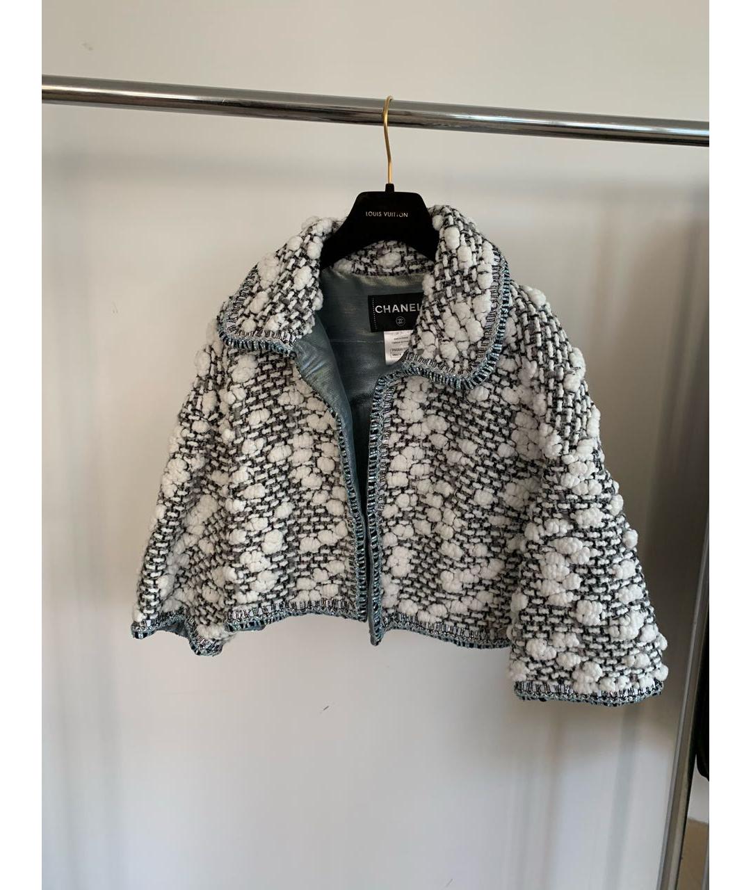 CHANEL PRE-OWNED Серебрянный полиамидовый жакет/пиджак, фото 3
