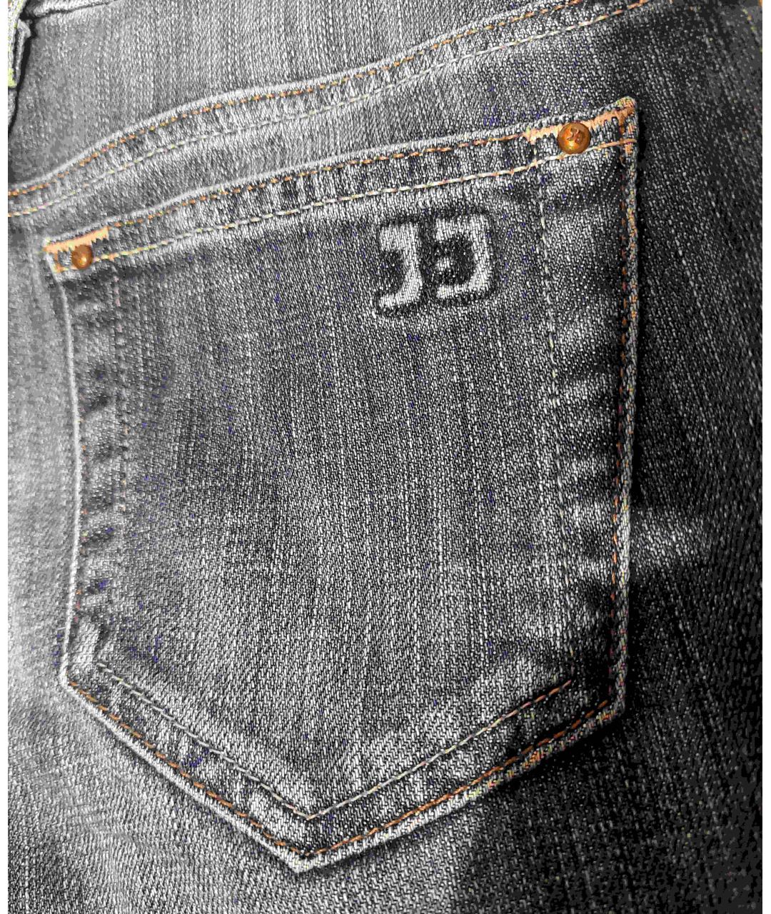 JOE'S JEANS Голубые хлопко-эластановые прямые джинсы, фото 6