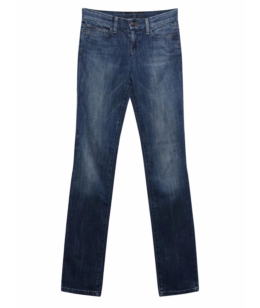 JOE'S JEANS Голубые хлопко-эластановые прямые джинсы, фото 1