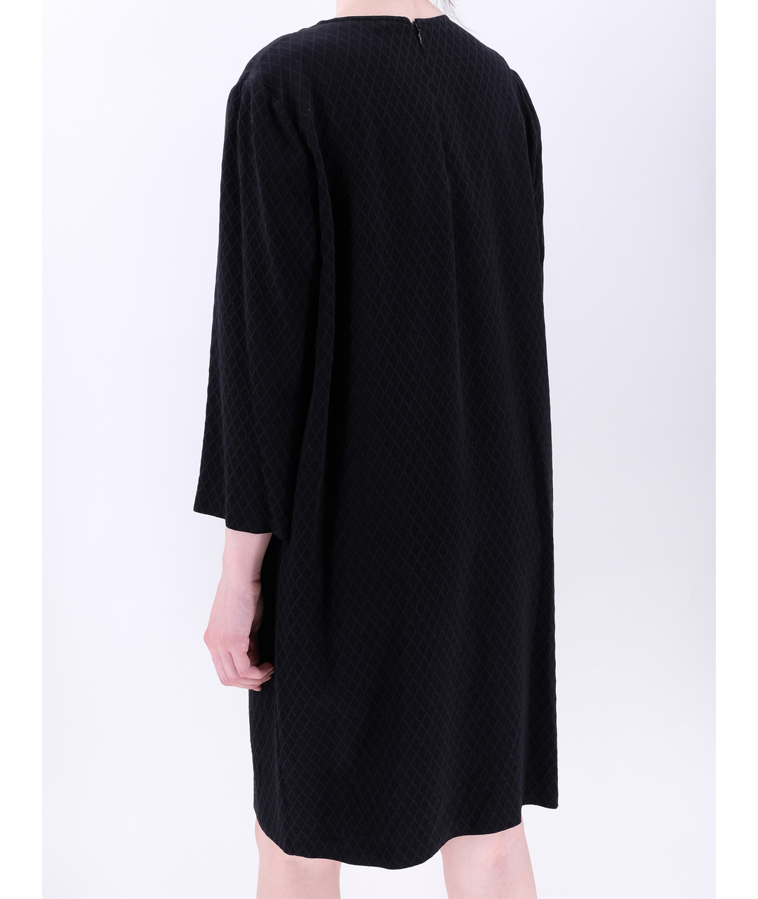 ELISABETTA FRANCHI Черное вискозное повседневное платье, фото 3