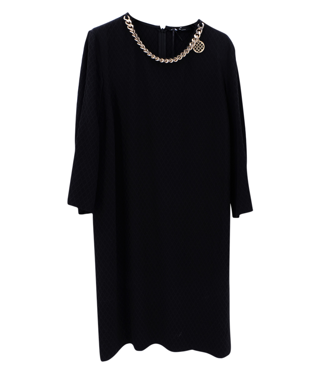 ELISABETTA FRANCHI Черное вискозное повседневное платье, фото 1