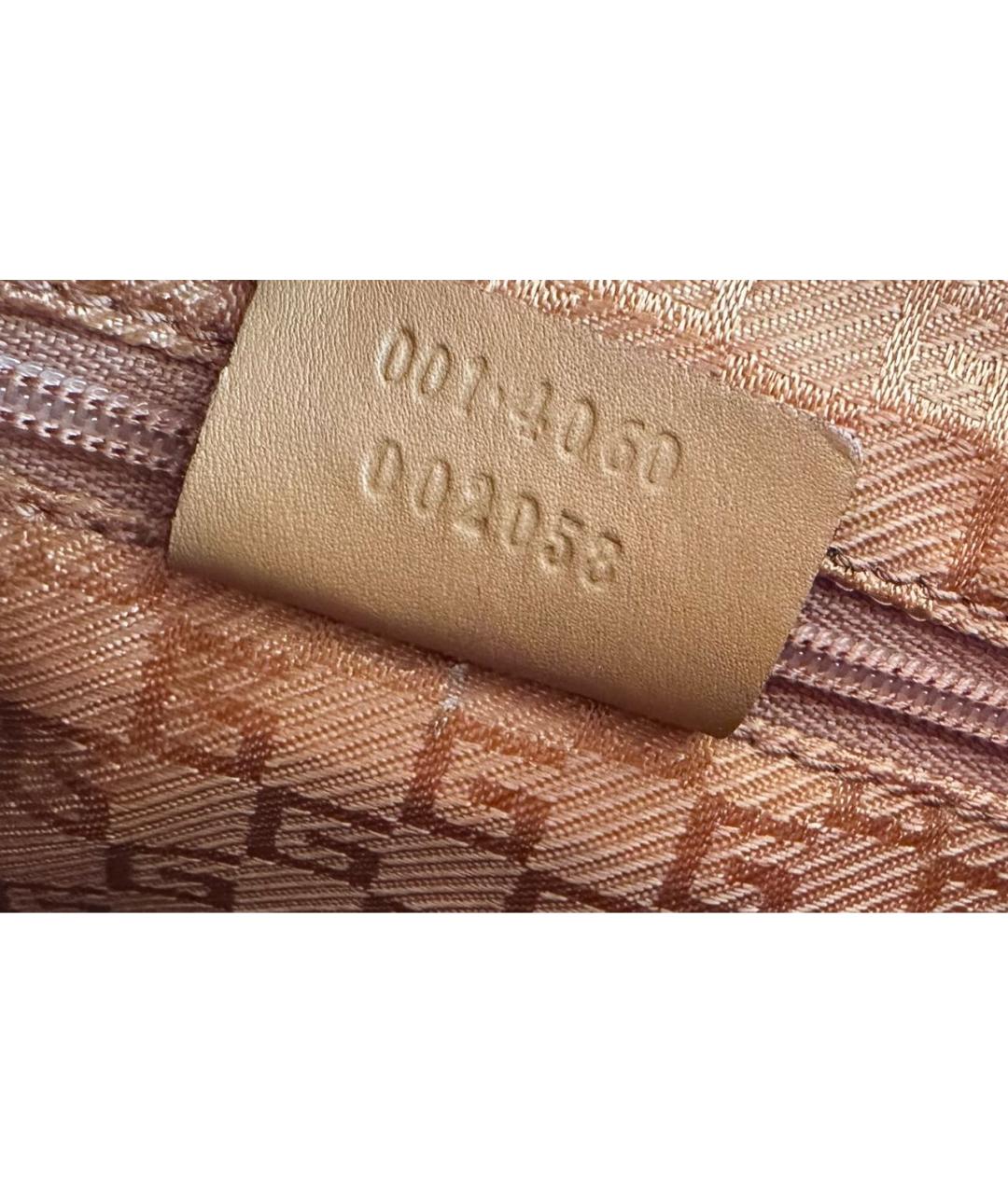 GUCCI Розовая замшевая сумка с короткими ручками, фото 5