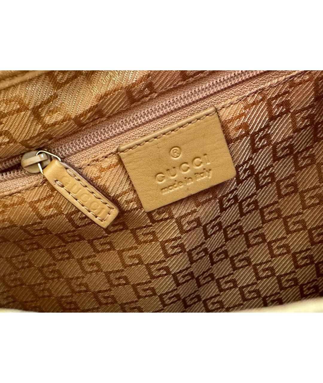 GUCCI Розовая замшевая сумка с короткими ручками, фото 4