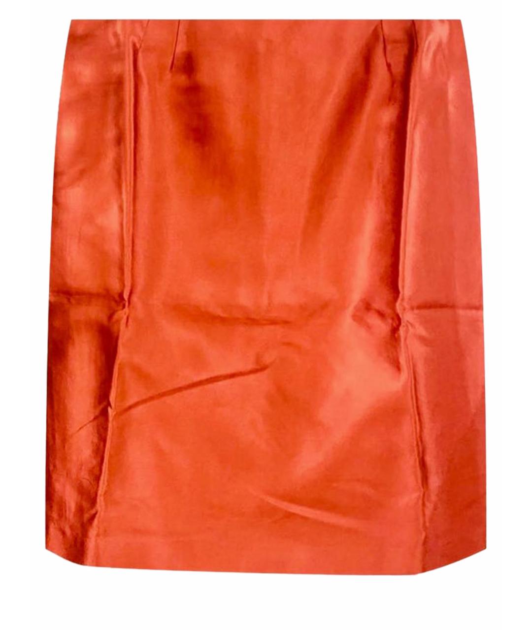 MARINA RINALDI Красная хлопковая юбка мини, фото 1