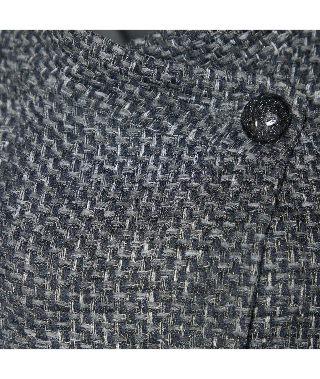 CHANEL Антрацитовый хлопковый жакет/пиджак, фото 4