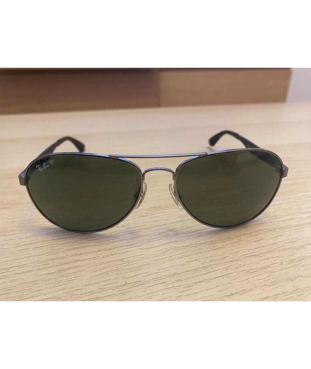 RAY BAN Хаки солнцезащитные очки, фото 5