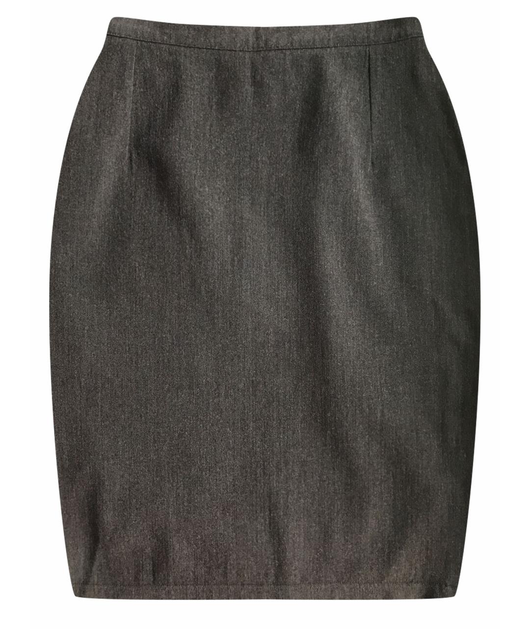 WEEKEND MAX MARA Коричневая шерстяная юбка мини, фото 1