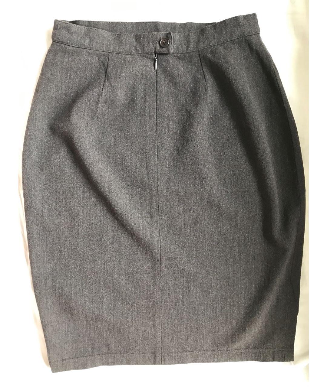 WEEKEND MAX MARA Коричневая шерстяная юбка мини, фото 2
