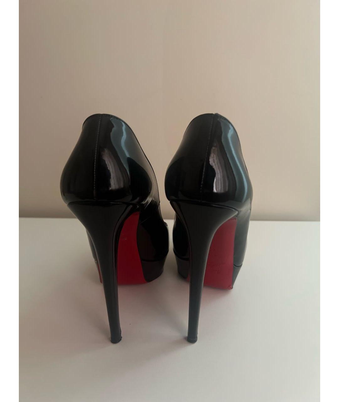 CHRISTIAN LOUBOUTIN Черные туфли из лакированной кожи, фото 4