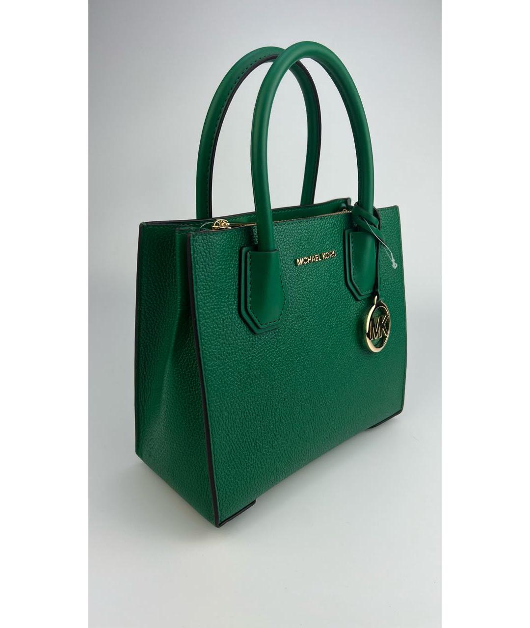 MICHAEL MICHAEL KORS Зеленая кожаная сумка через плечо, фото 2