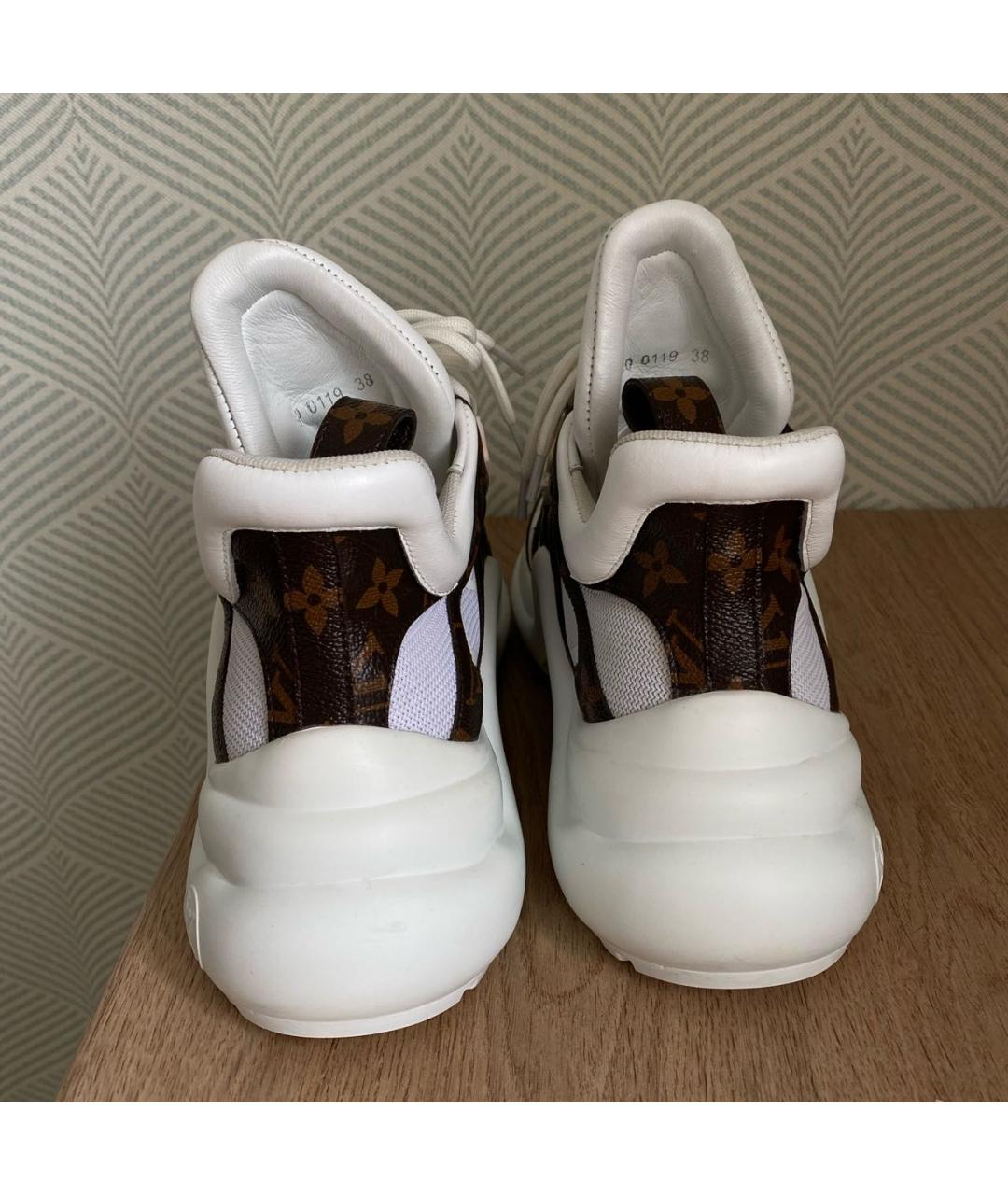 LOUIS VUITTON Белые кроссовки, фото 5