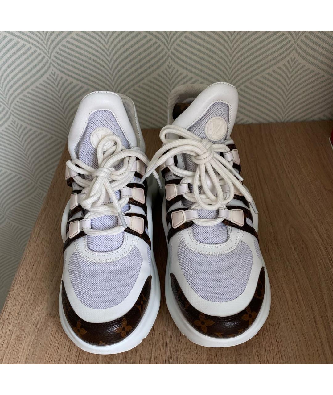 LOUIS VUITTON Белые кроссовки, фото 3