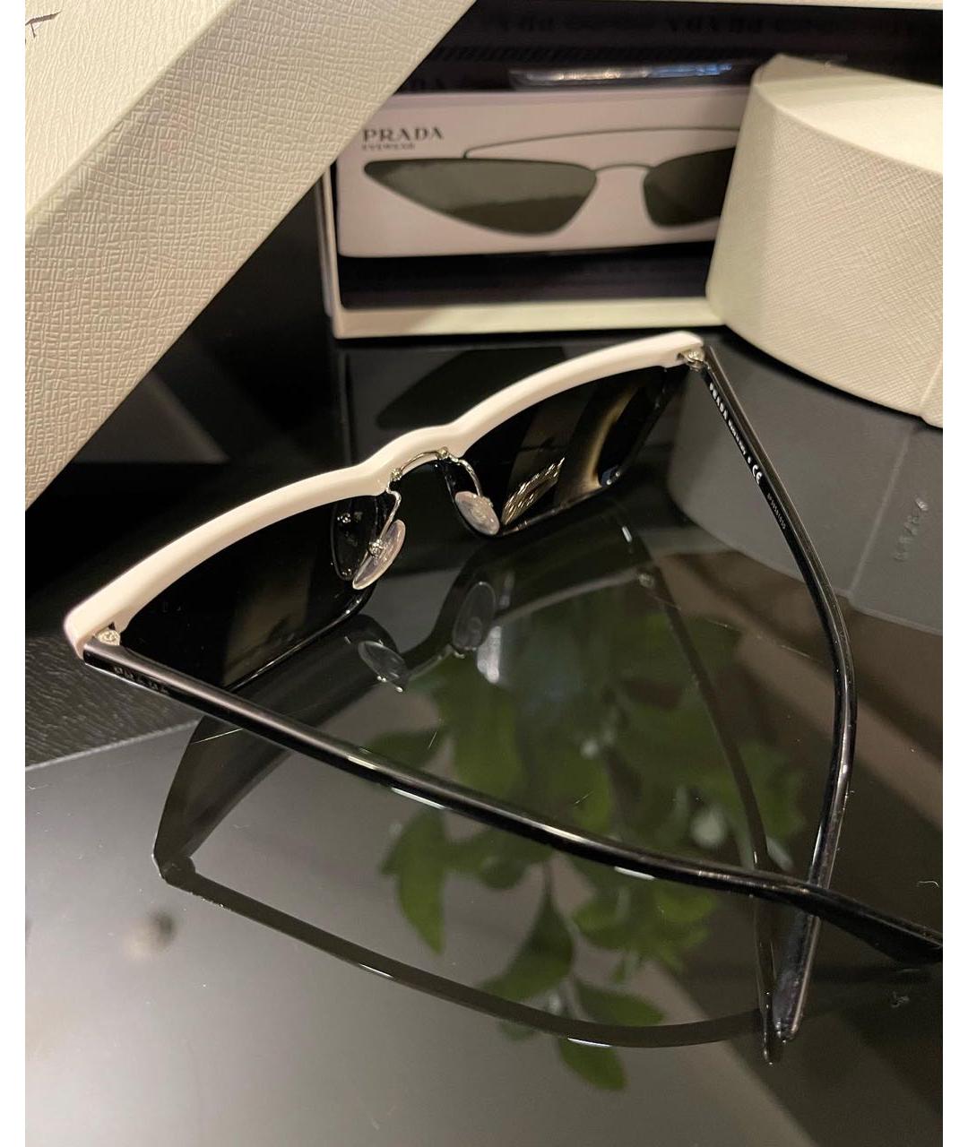 PRADA Черные пластиковые солнцезащитные очки, фото 4