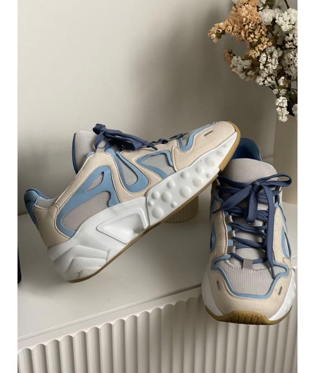 ACNE STUDIOS Бежевые кожаные кроссовки, фото 8