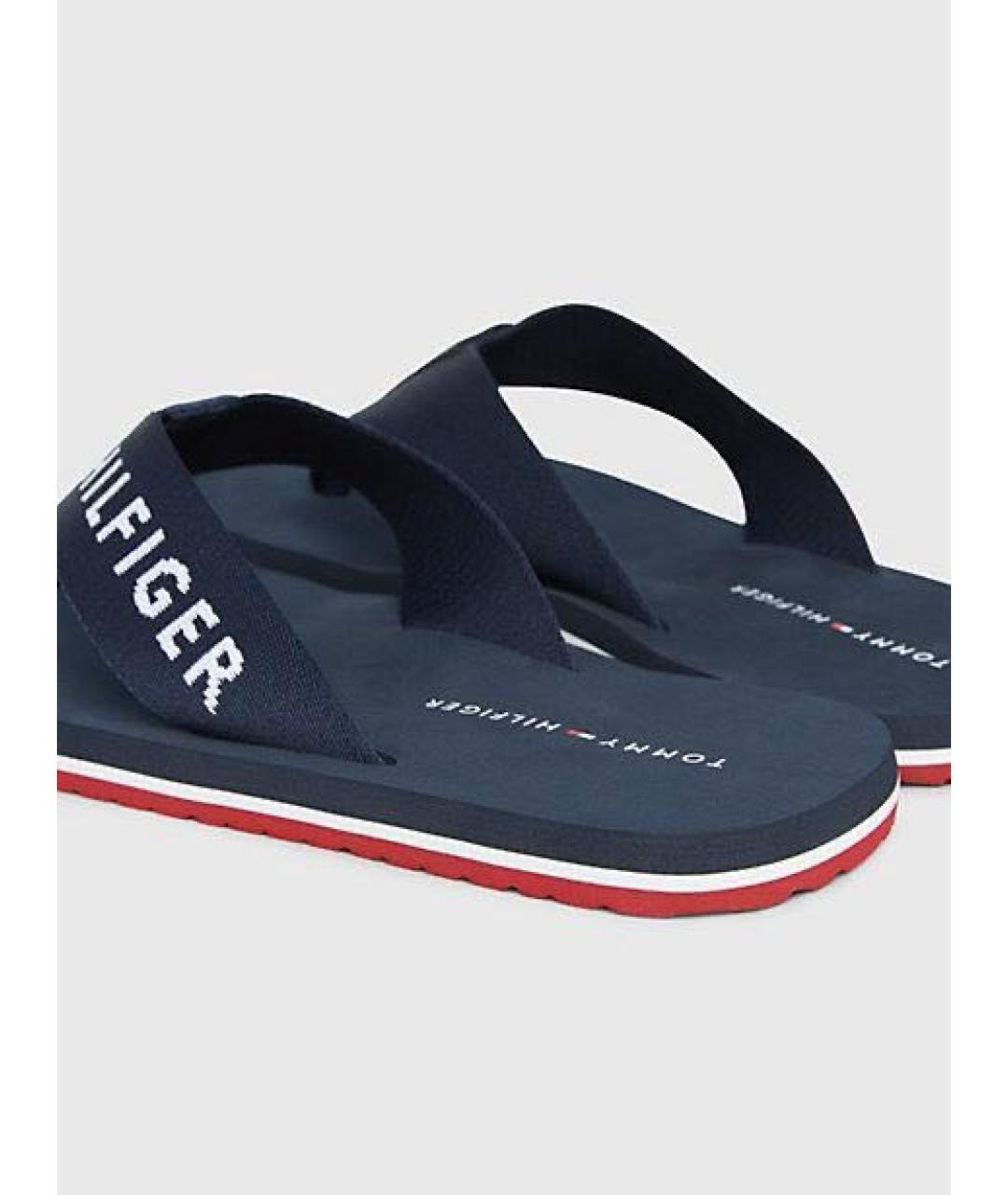 TOMMY HILFIGER Темно-синие шлепанцы, фото 4