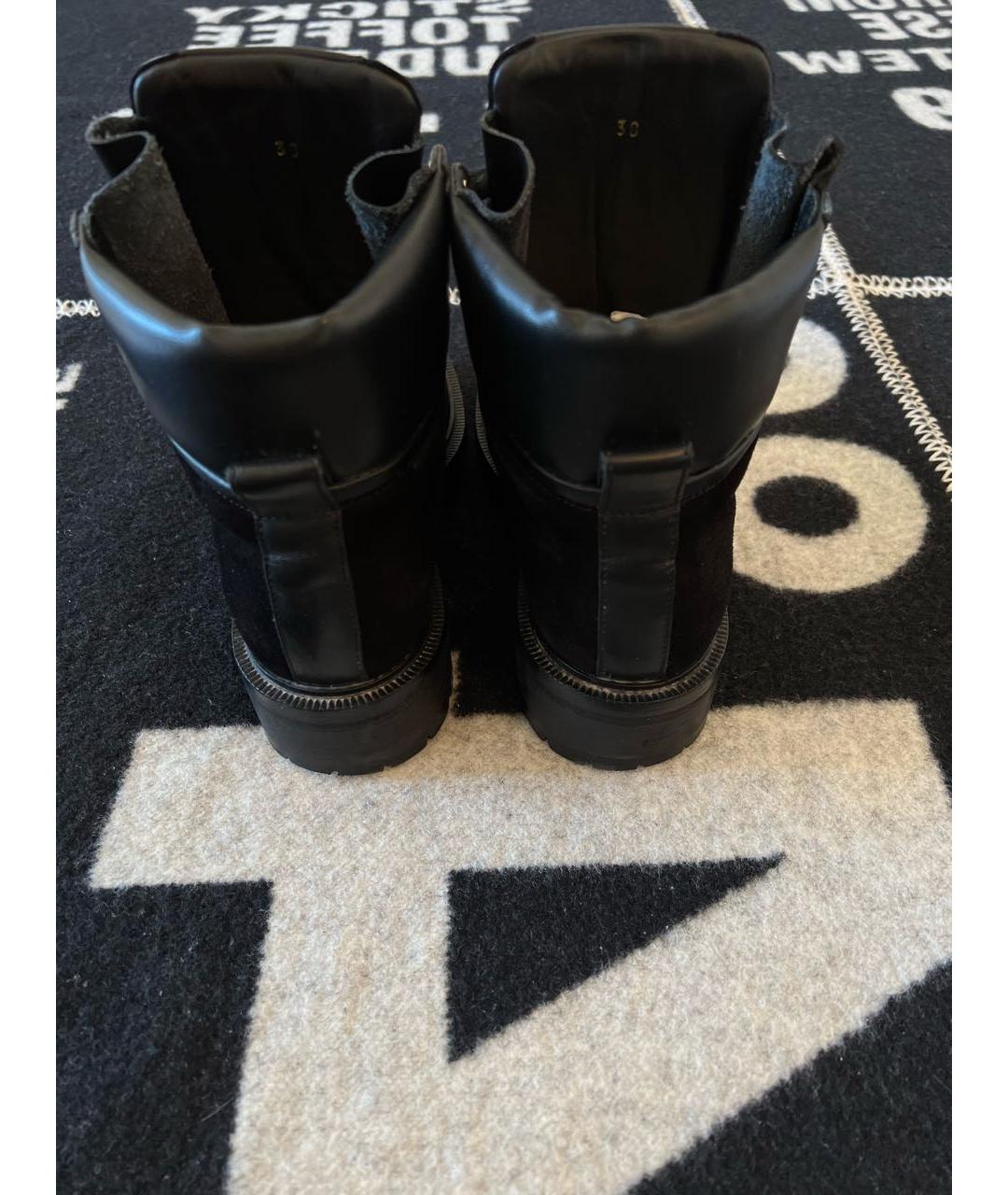 BALMAIN Черные замшевые ботинки, фото 4