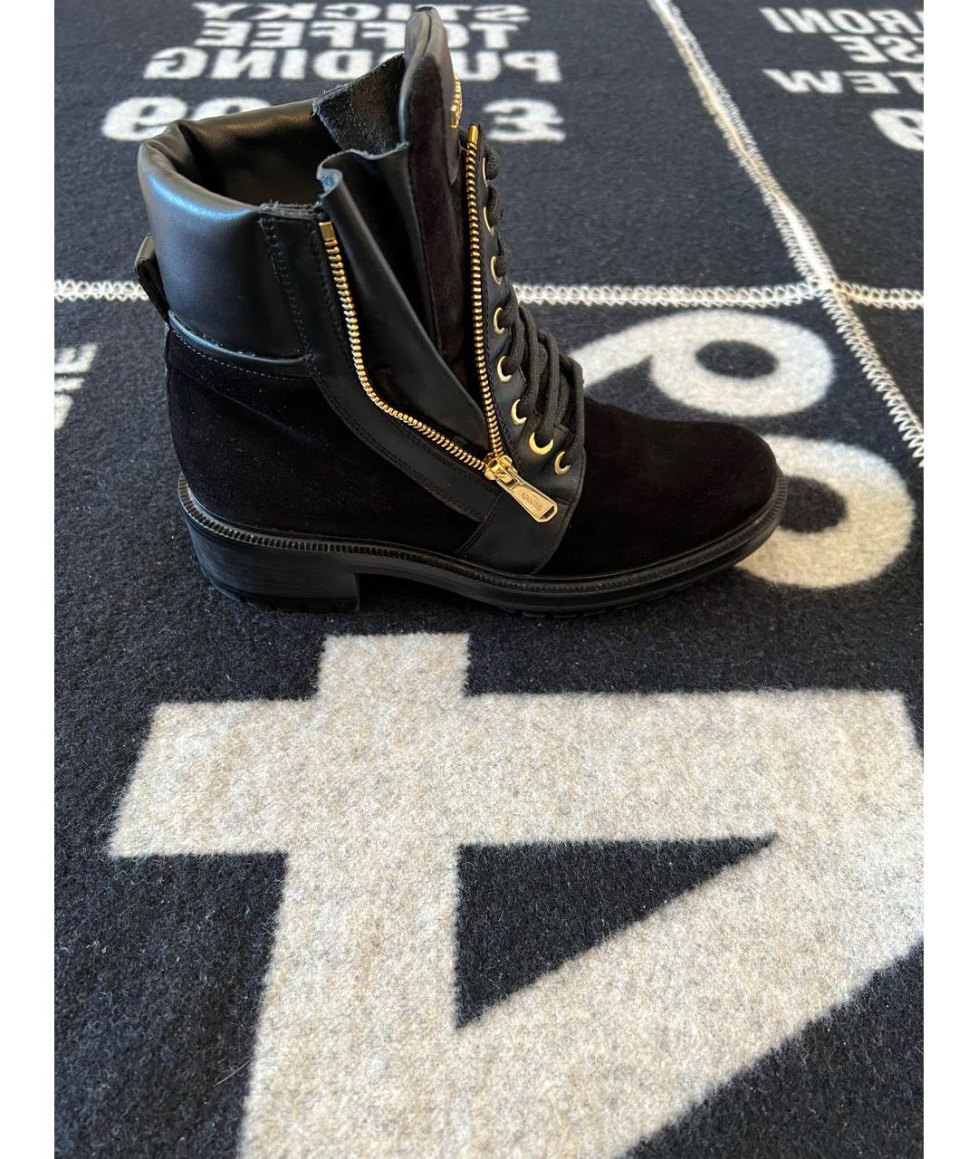 BALMAIN Черные замшевые ботинки, фото 9