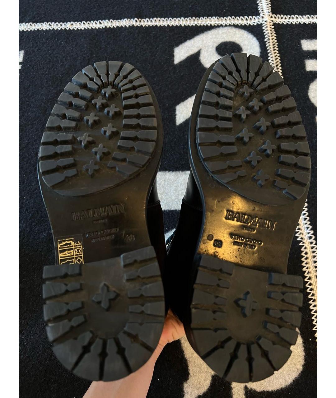 BALMAIN Черные замшевые ботинки, фото 8