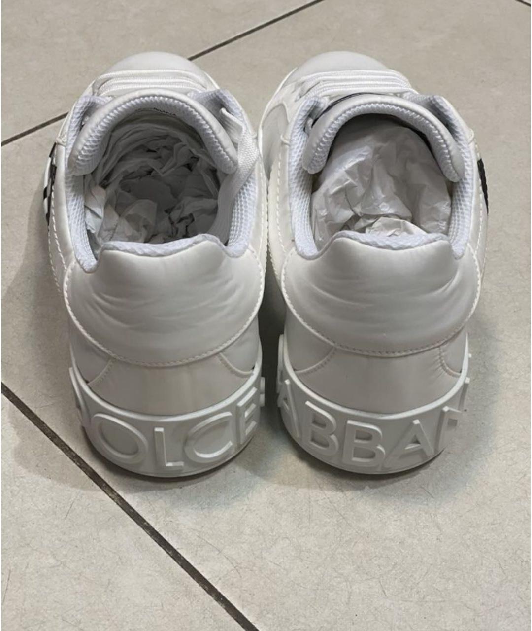 DOLCE&GABBANA Белые низкие кроссовки / кеды, фото 3