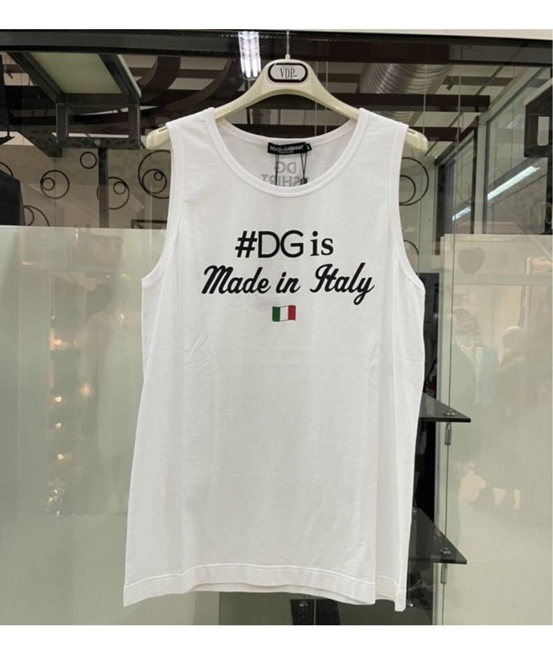 DOLCE&GABBANA Белая майка, фото 7