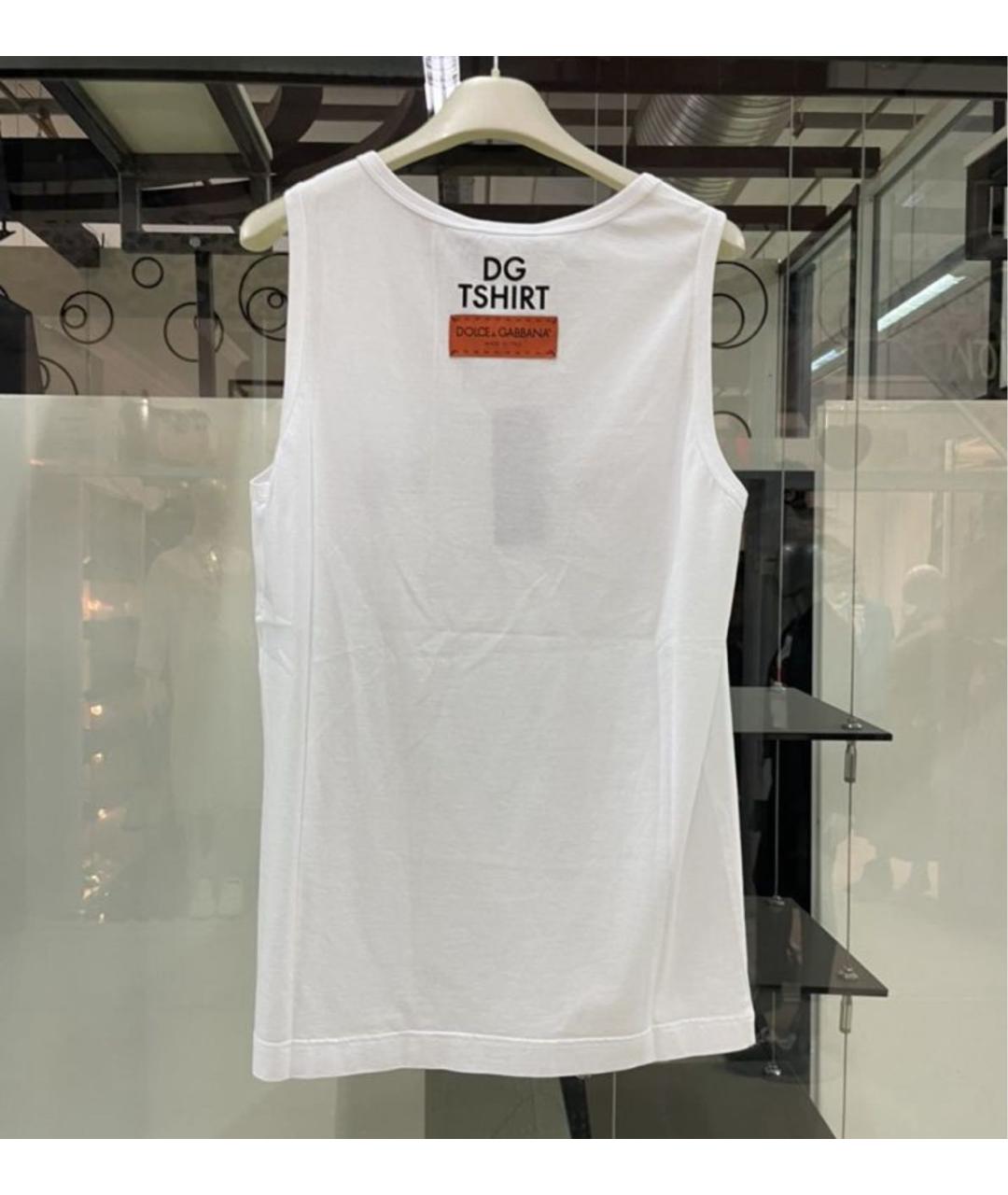 DOLCE&GABBANA Белая майка, фото 2