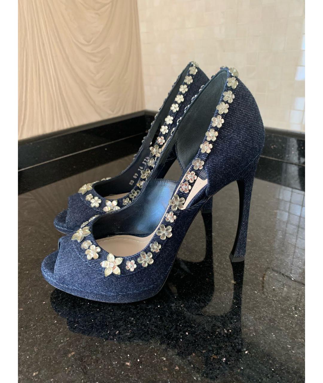 CHRISTIAN DIOR Темно-синие туфли, фото 9