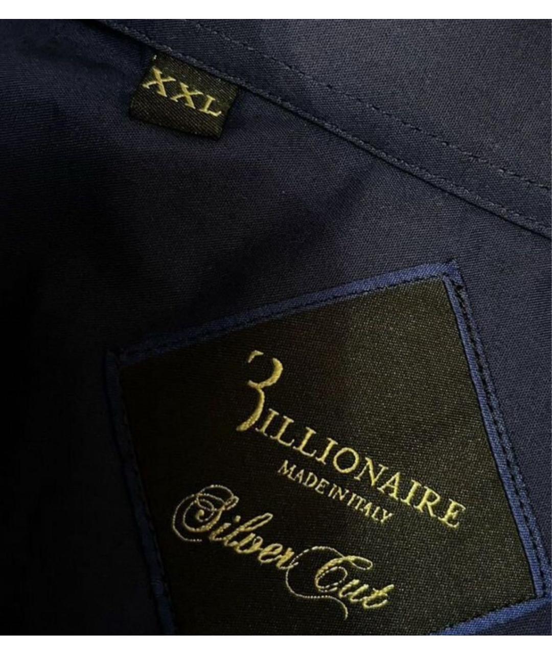 BILLIONAIRE Темно-синяя классическая рубашка, фото 7