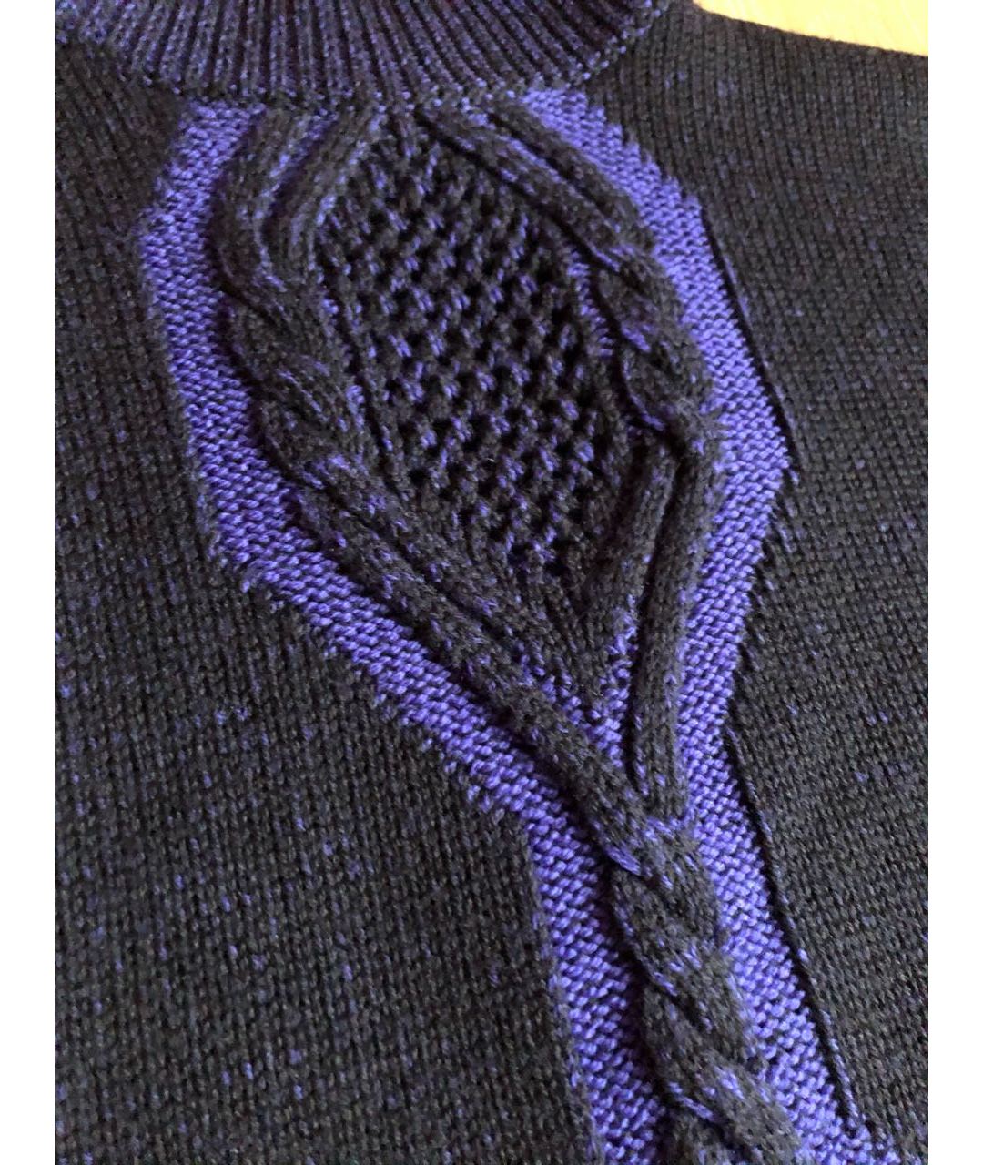VERSACE Фиолетовый шерстяной джемпер / свитер, фото 4