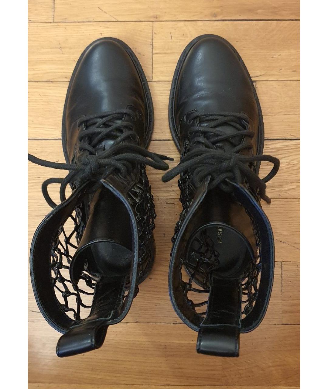 LE SILLA Черные кожаные ботинки, фото 3