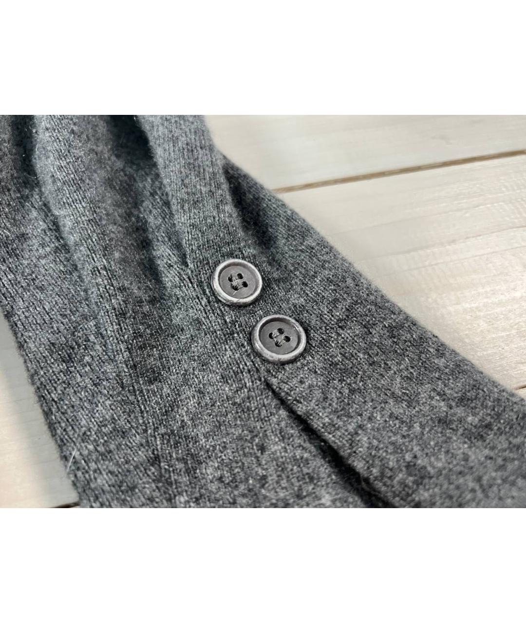 BRUNELLO CUCINELLI Антрацитовый кашемировый кардиган, фото 6