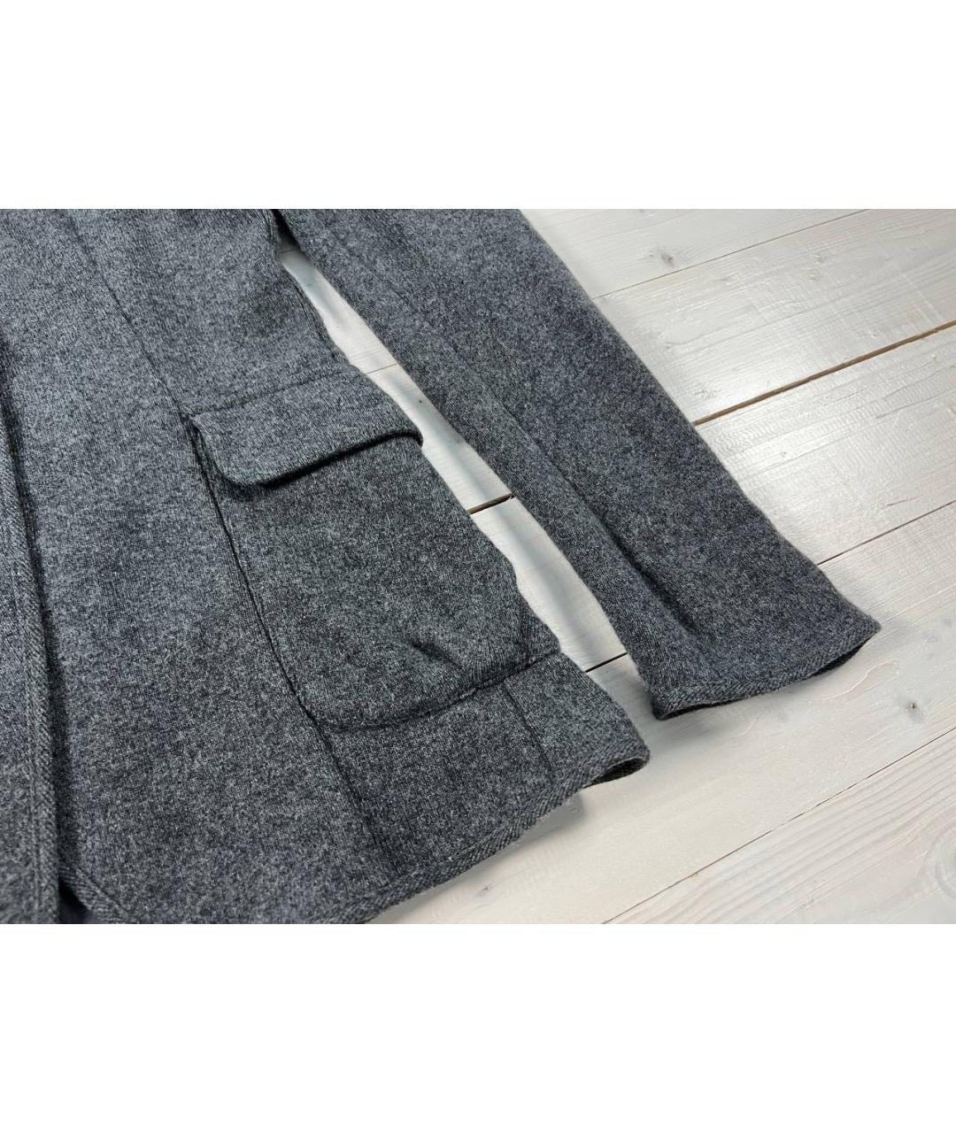 BRUNELLO CUCINELLI Антрацитовый кашемировый кардиган, фото 4