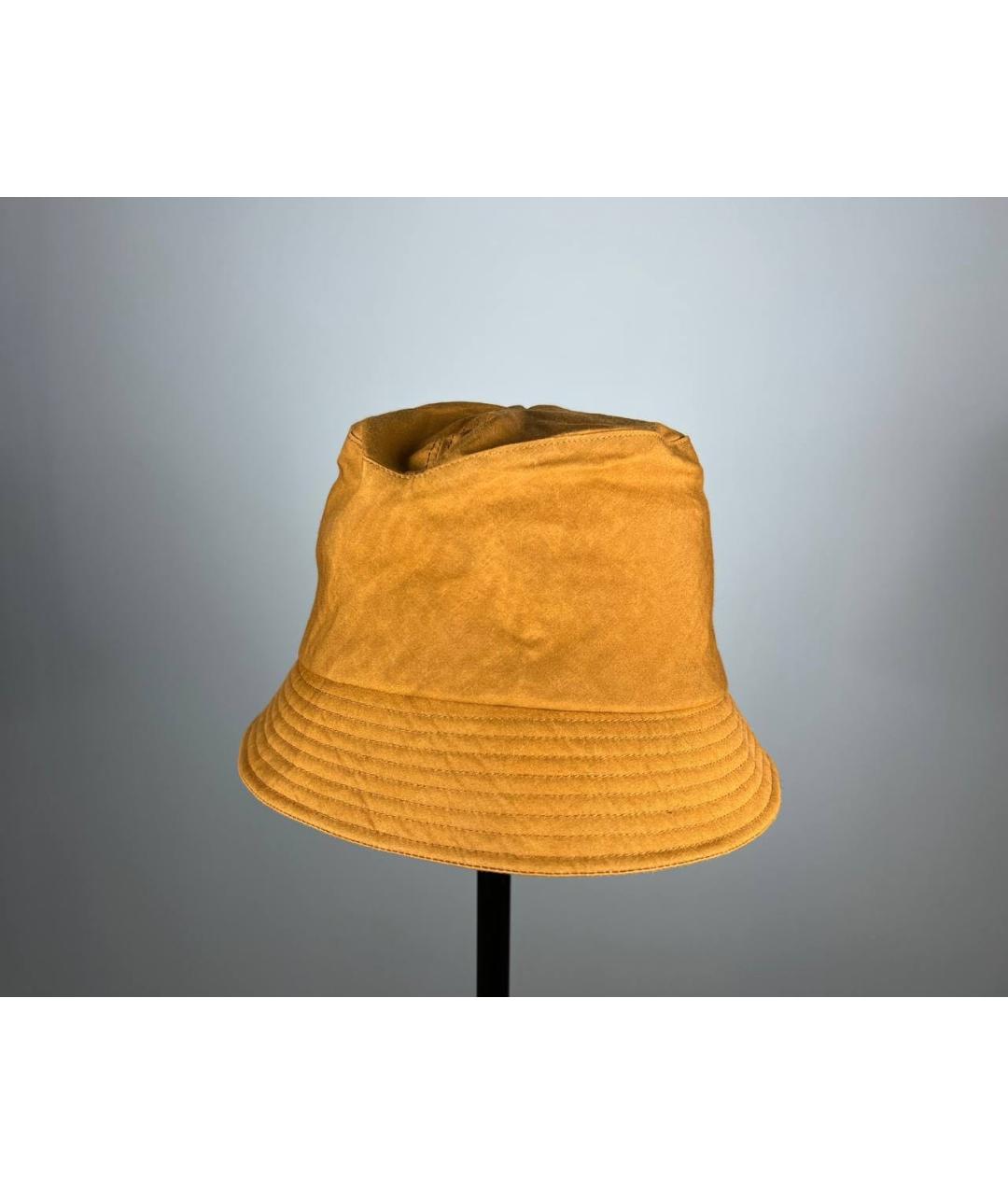 COMME DES GARÇONS Желтая хлопковая панама, фото 4