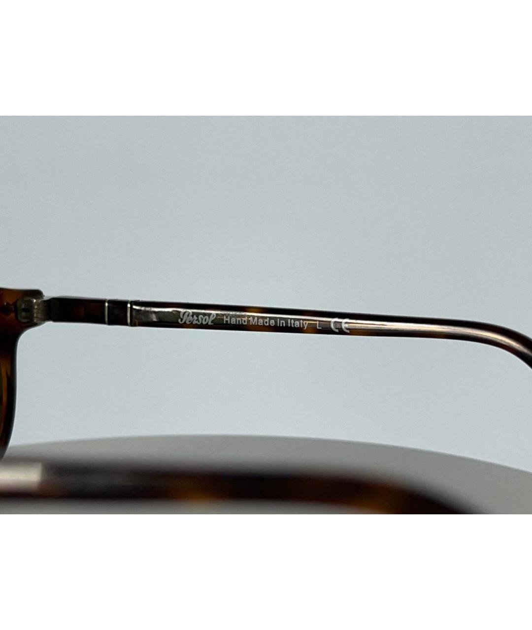 PERSOL Коричневые пластиковые солнцезащитные очки, фото 5