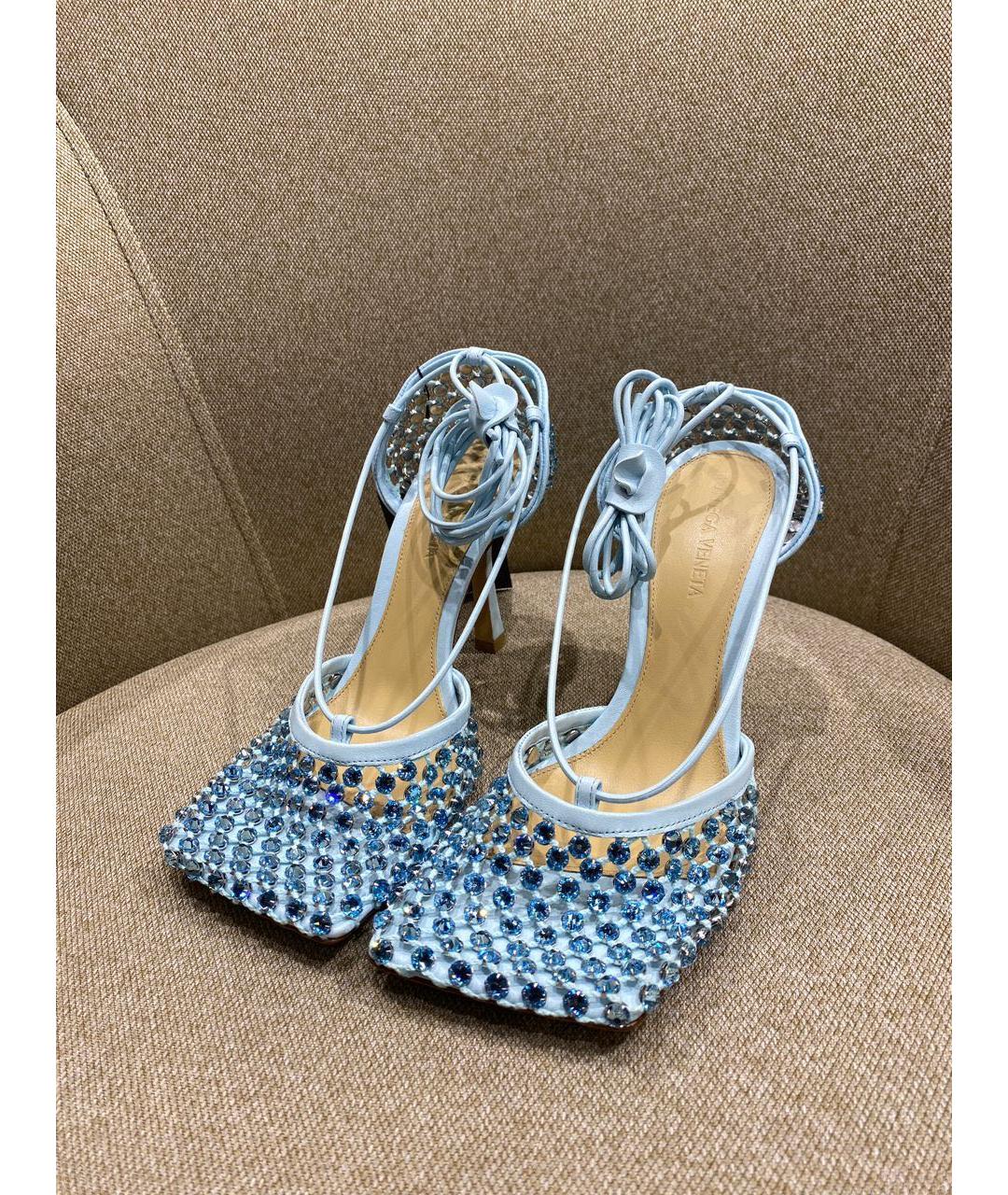 BOTTEGA VENETA Голубые босоножки, фото 2