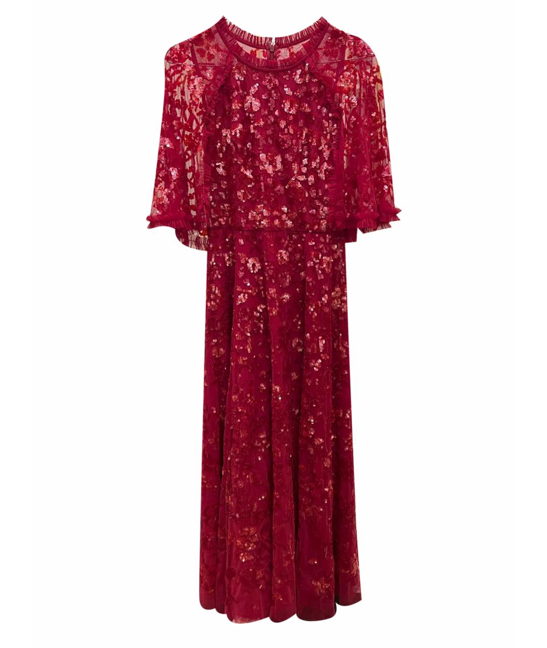 NEEDLE & THREAD Красное полиэстеровое вечернее платье, фото 1