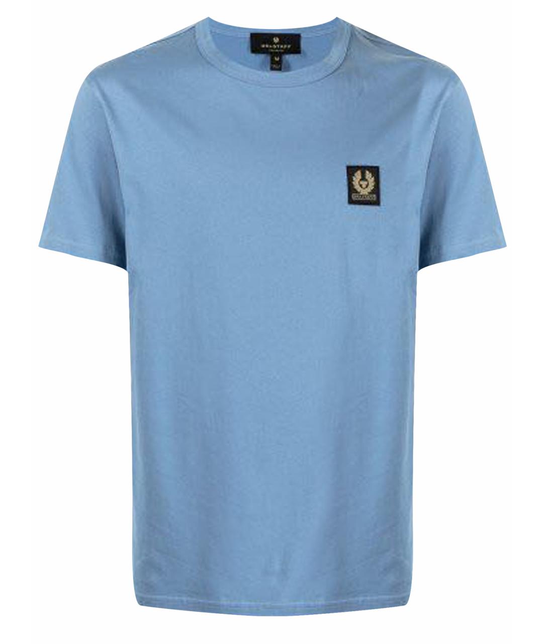 BELSTAFF Голубая хлопковая футболка, фото 1