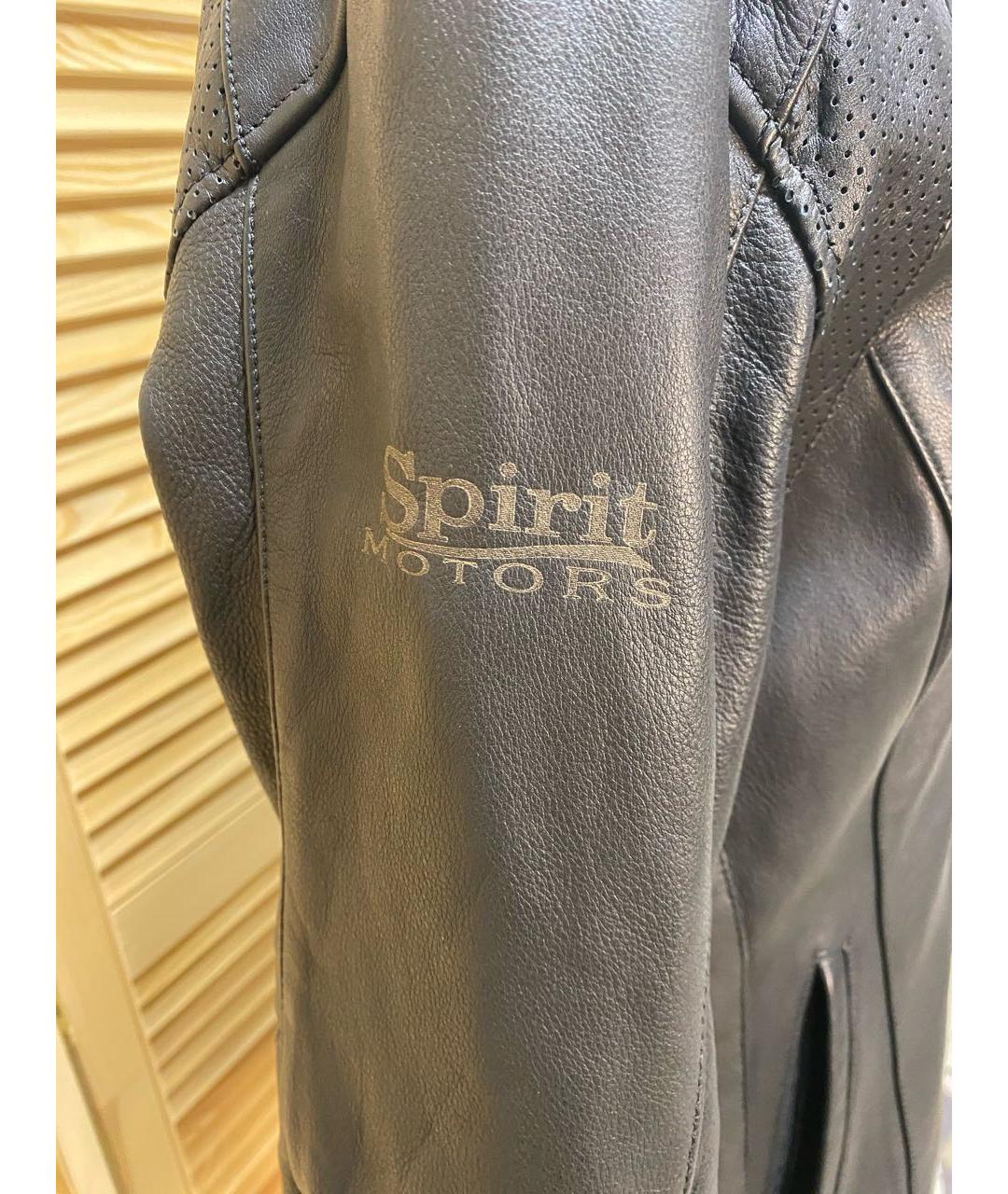 Bad Spirit Черная кожаная куртка, фото 4