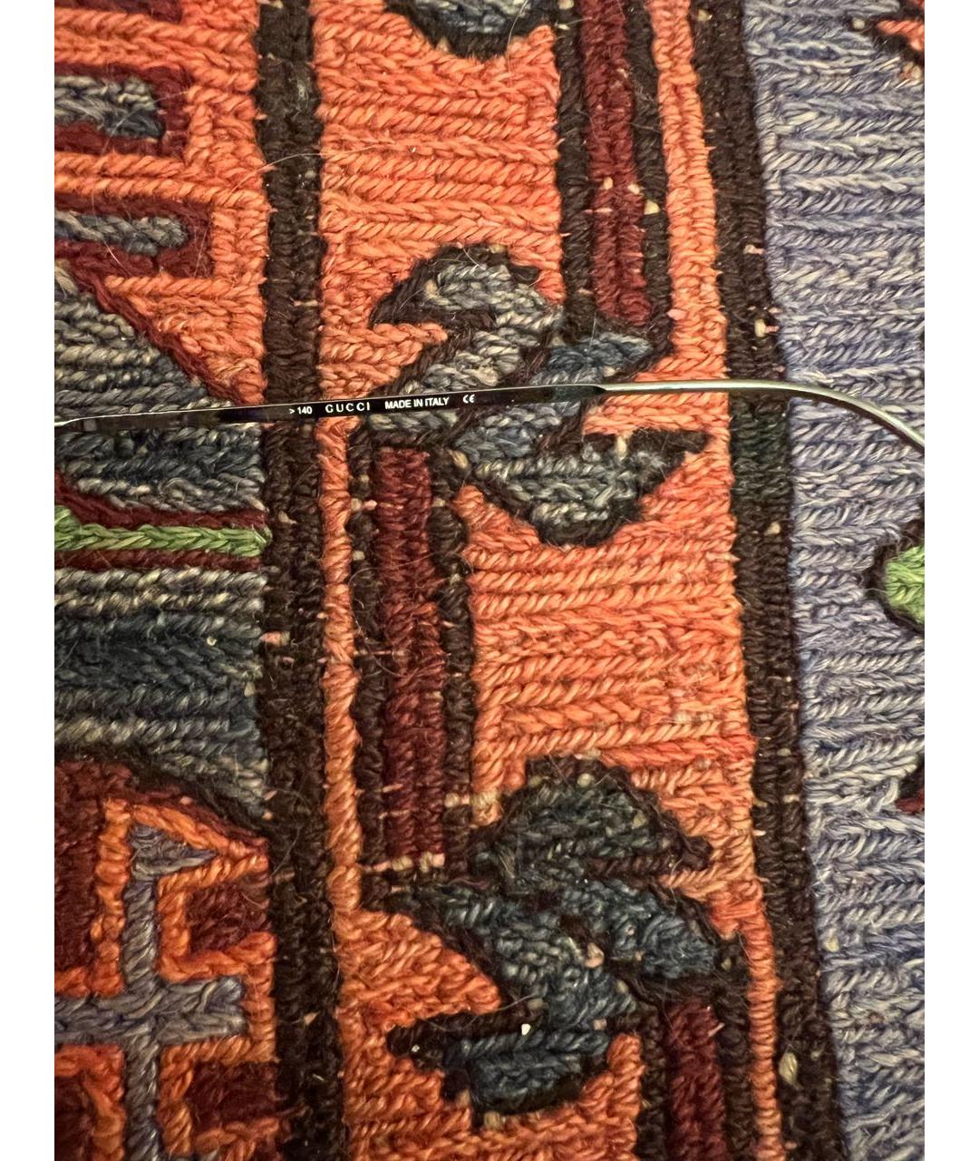 GUCCI Фиолетовые металлические солнцезащитные очки, фото 6