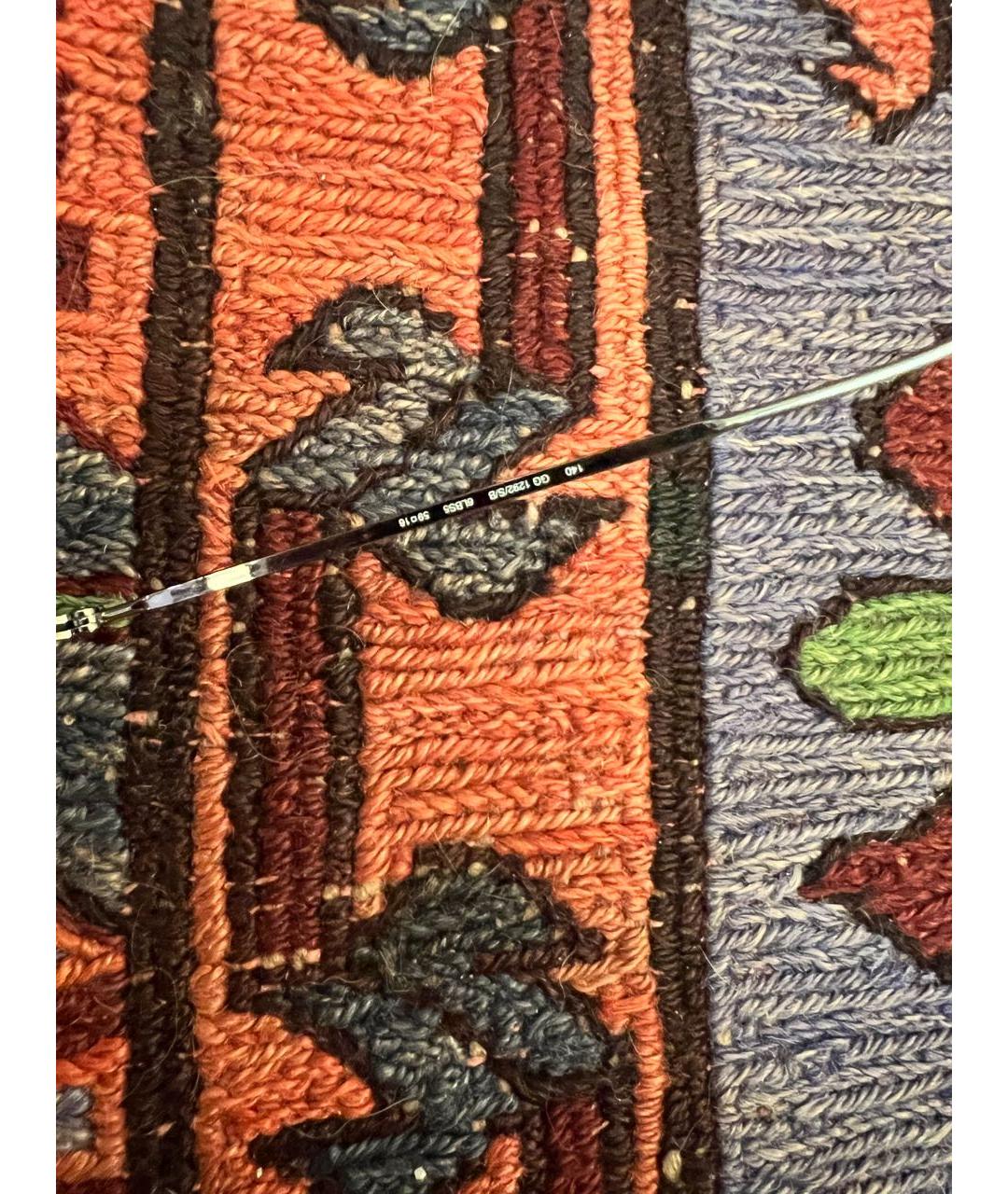 GUCCI Фиолетовые металлические солнцезащитные очки, фото 5