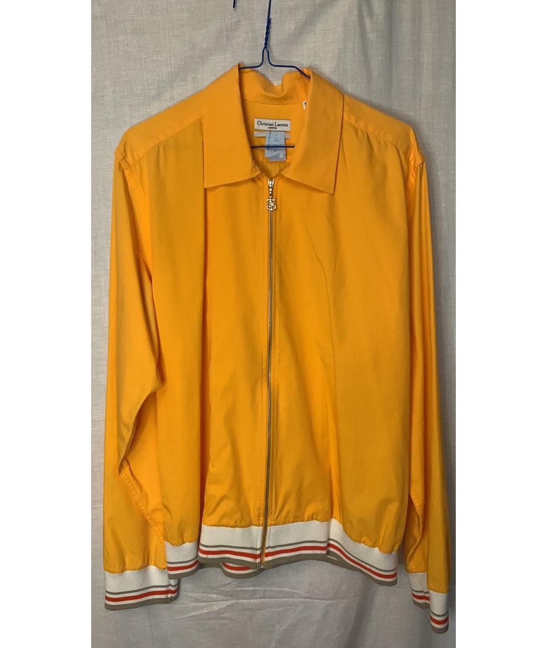 CHRISTIAN LACROIX Оранжевая хлопковая куртка, фото 7