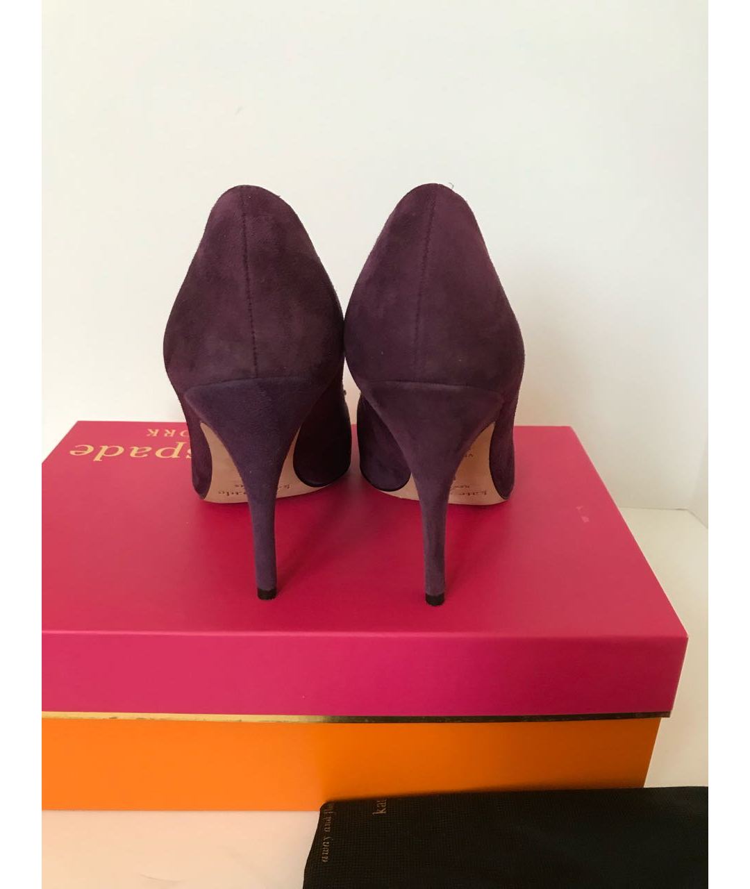 KATE SPADE Фиолетовые замшевые туфли, фото 3