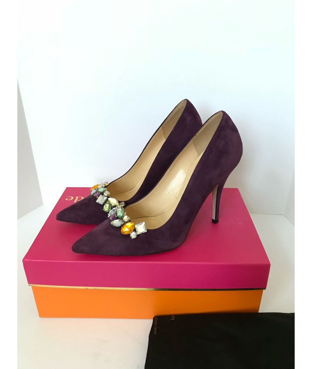 KATE SPADE Фиолетовые замшевые туфли, фото 2